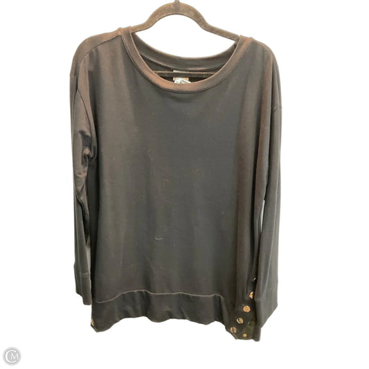 Top Long Sleeve By Chicos In Black, Size: M