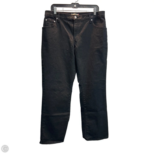 Jeans Boot Cut By Levis In Black, Size: 16