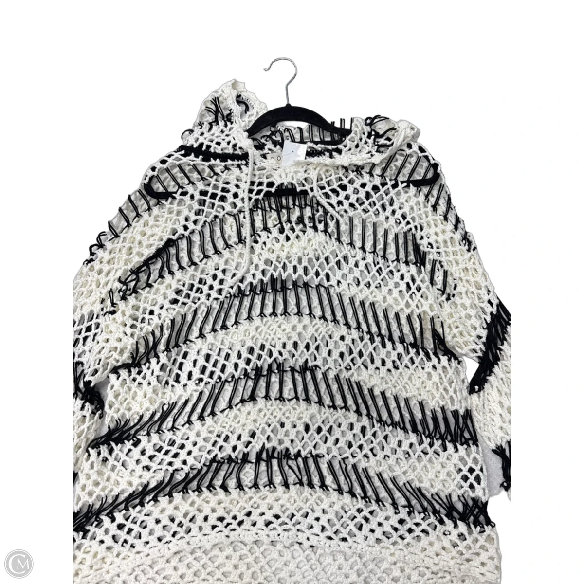 Sweater By Pol In Black & White, Size: M