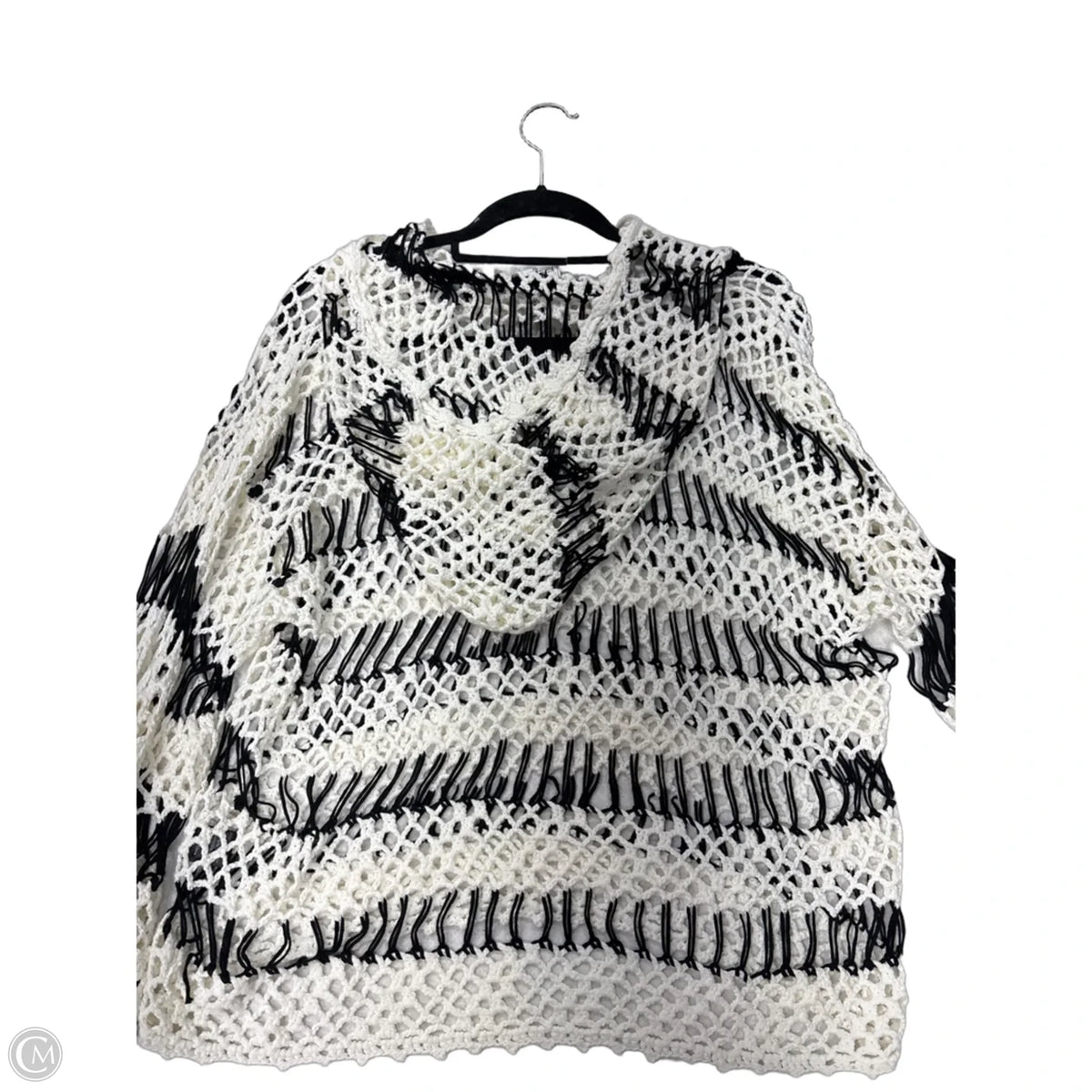 Sweater By Pol In Black & White, Size: M