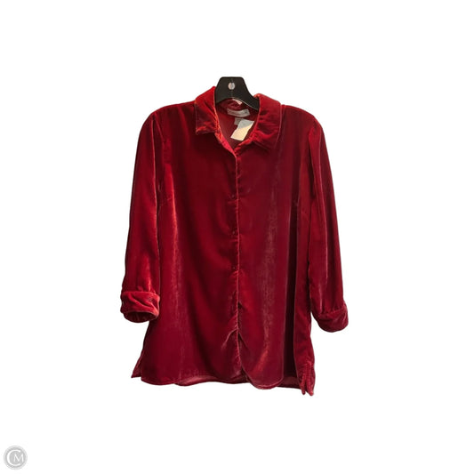 Top Long Sleeve By Coldwater Creek In Red, Size: Sp