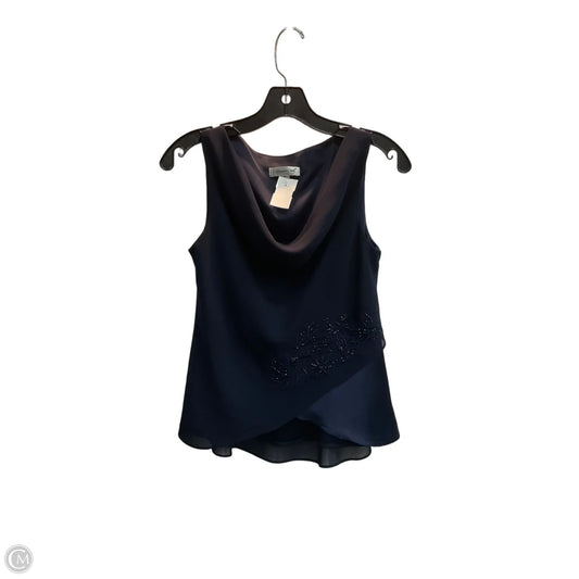 Top Sleeveless By Coldwater Creek In Navy, Size: S