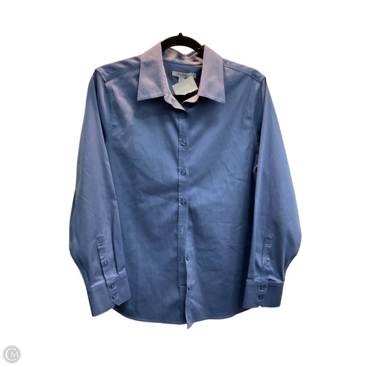 Blouse Long Sleeve By Chicos In Blue, Size: M