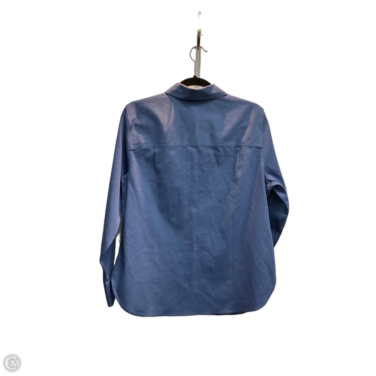 Blouse Long Sleeve By Chicos In Blue, Size: M