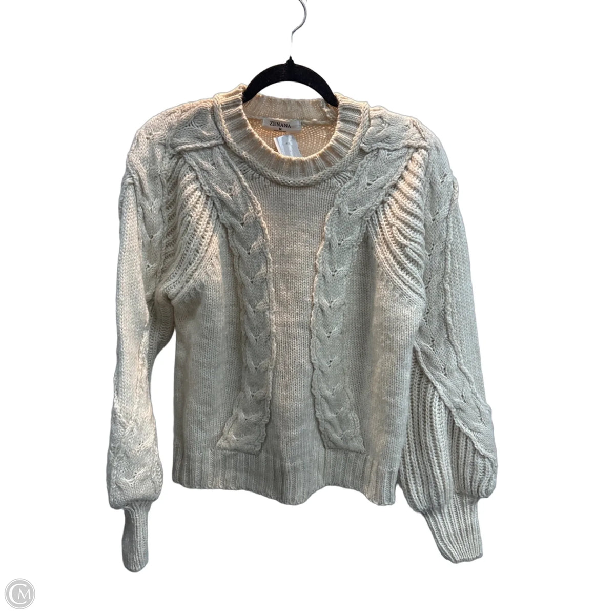Sweater By Zenana In Tan, Size: M