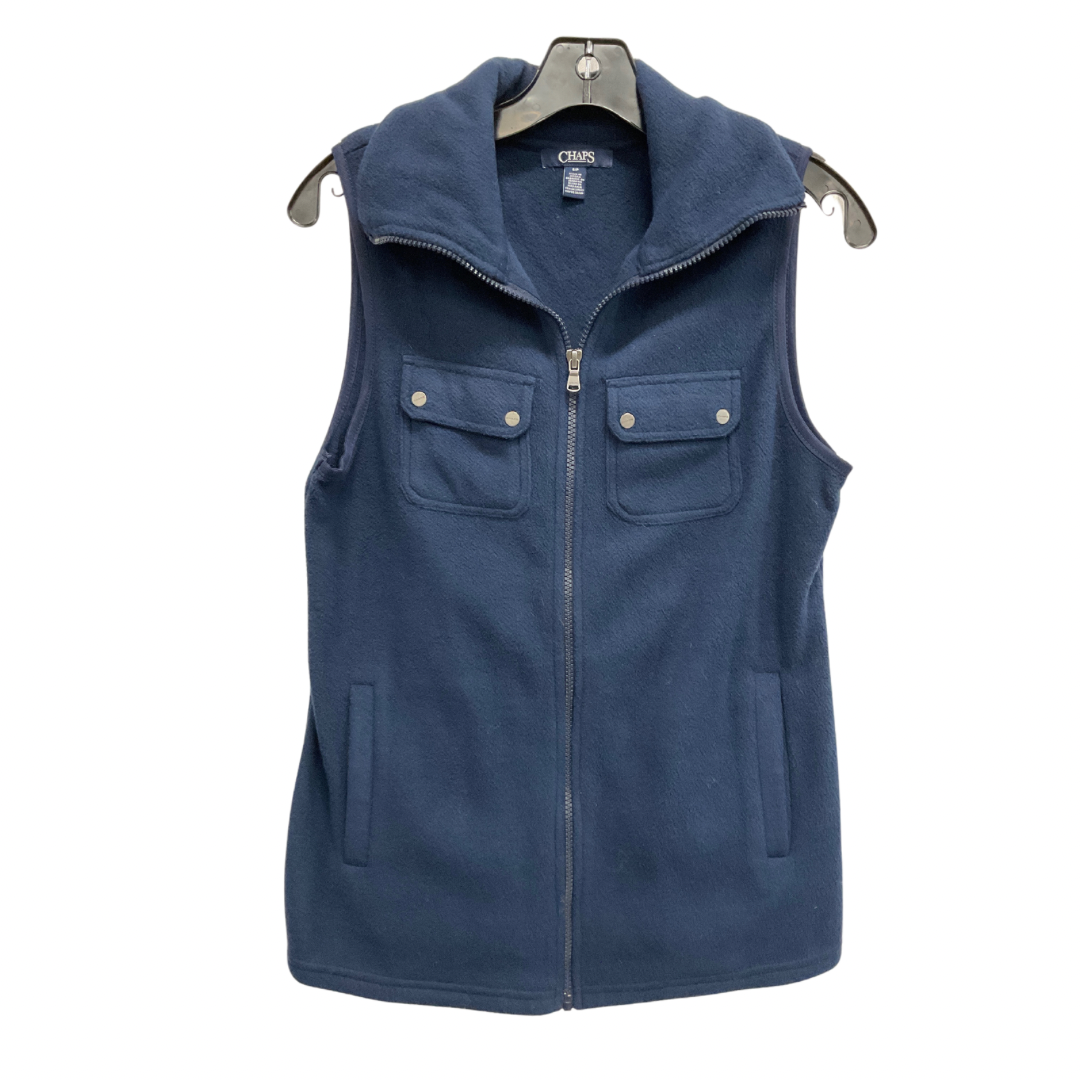 Vest Fleece By Chaps In Navy, Size: S