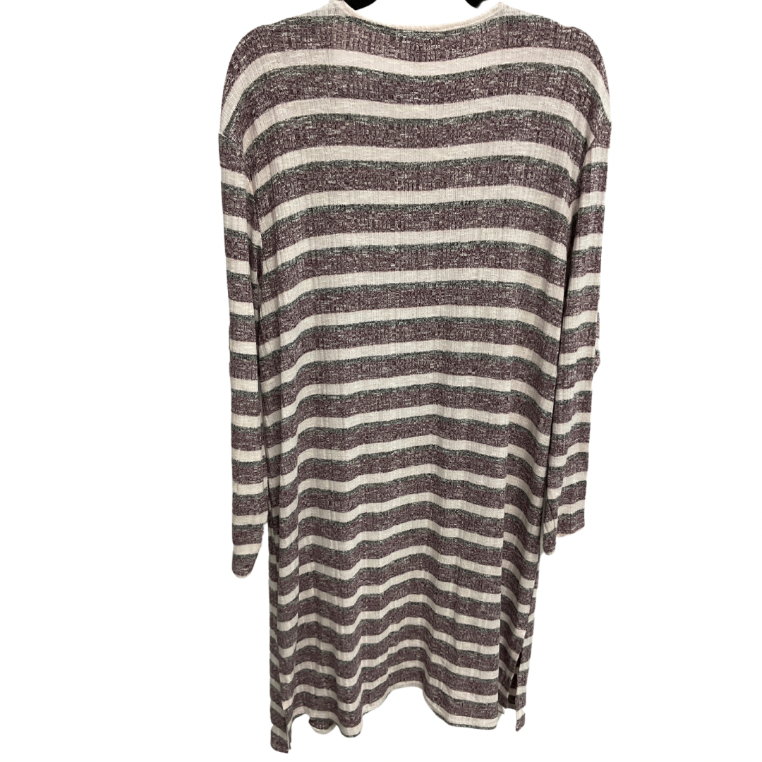 Cardigan By Nine West In Striped Pattern, Size: Xl