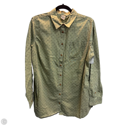 Top Long Sleeve By Duluth Trading In Green, Size: L