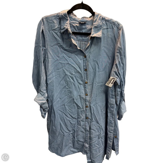 Tunic 3/4 Sleeve By J. Jill In Blue, Size: L