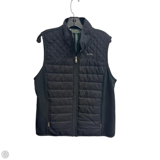 Vest Fleece By Lauren By Ralph Lauren In Black, Size: Xl