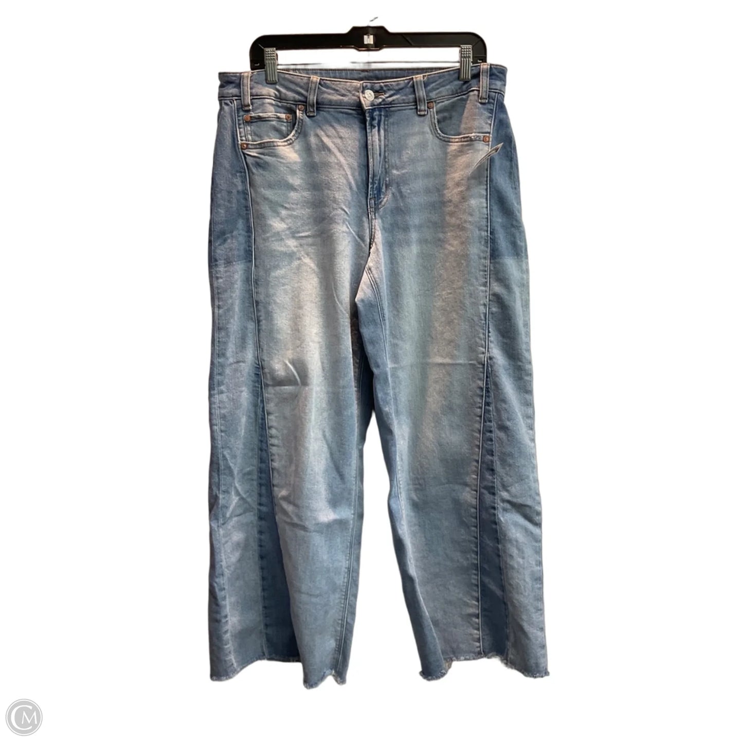 Jeans Wide Leg By American Eagle In Blue, Size: 10