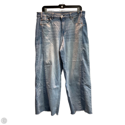 Jeans Wide Leg By American Eagle In Blue, Size: 10