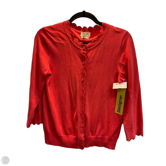Cardigan Designer By Kate Spade In Orange, Size: S