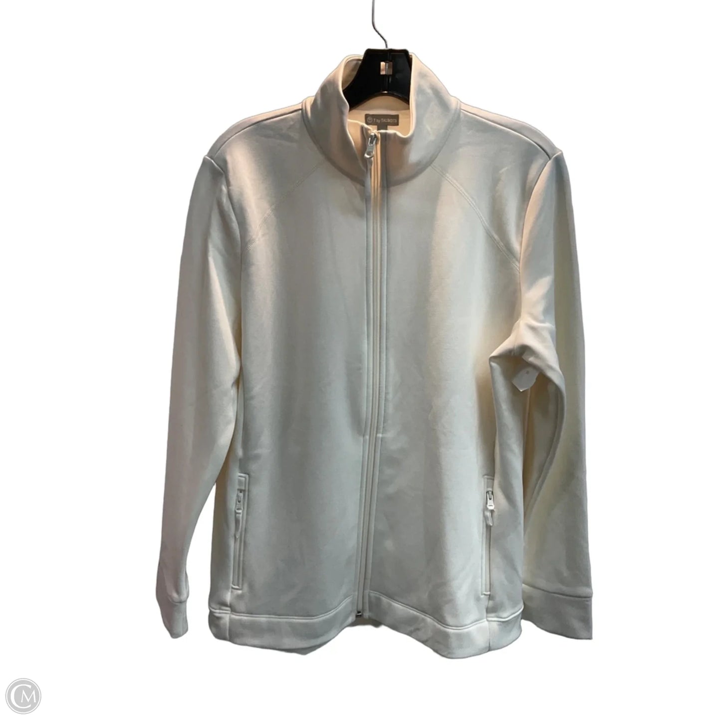 Athletic Jacket By Talbots In White, Size: L