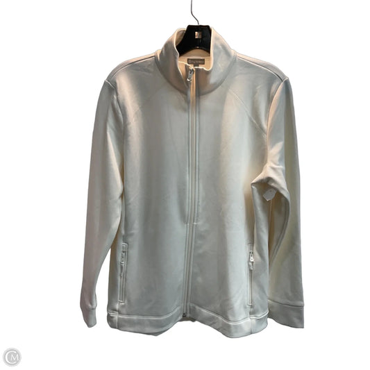 Athletic Jacket By Talbots In White, Size: L