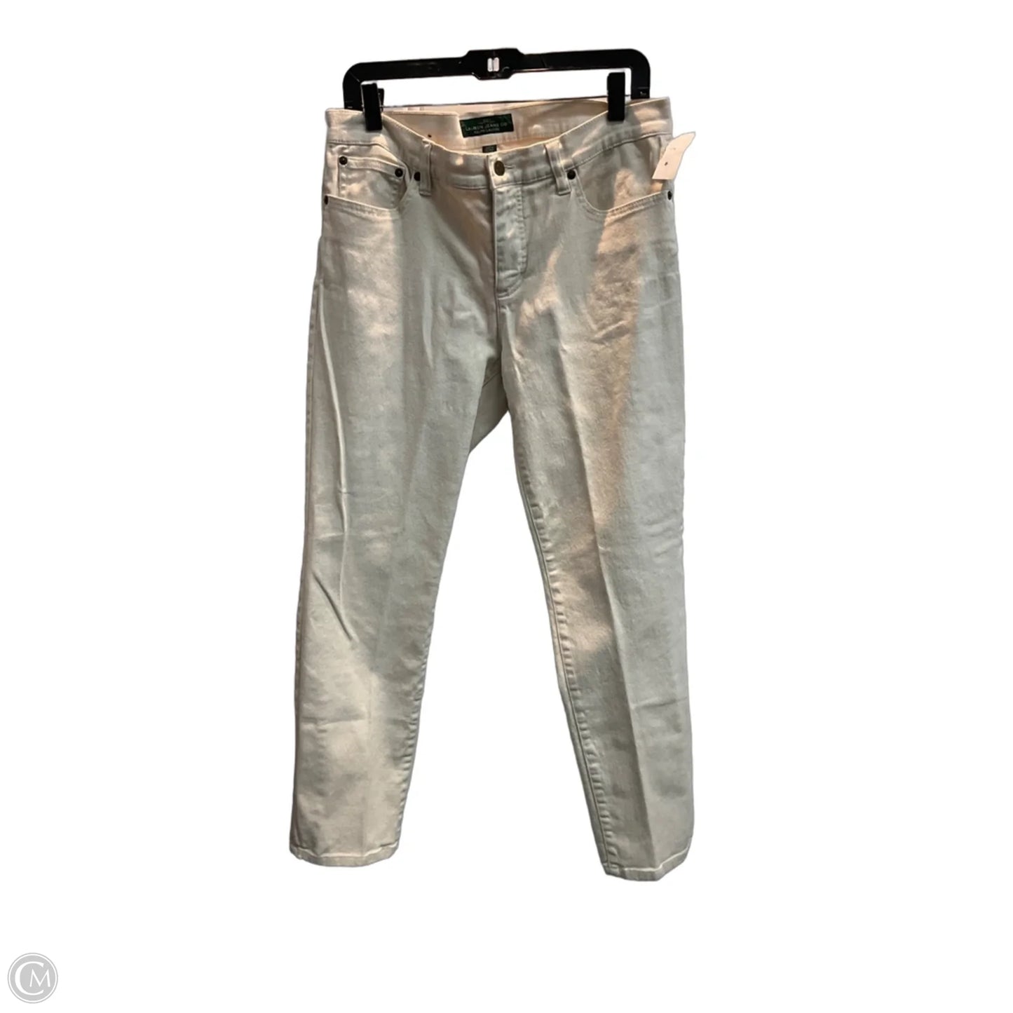 Jeans Straight By Lauren By Ralph Lauren In Cream, Size: 12