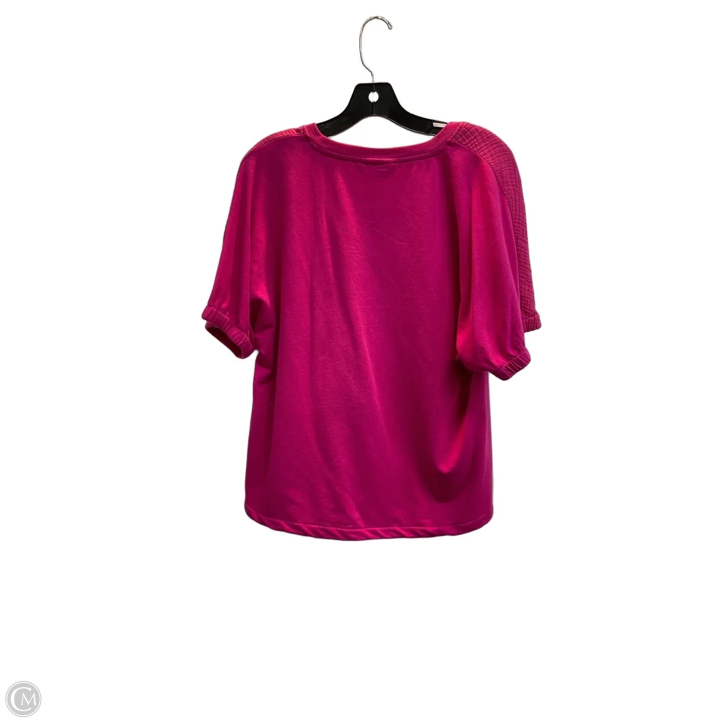 Top Short Sleeve By Chicos In Pink, Size: M