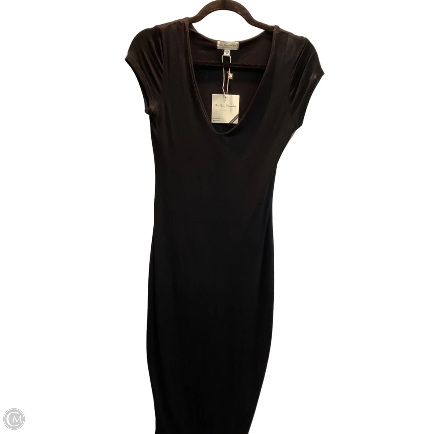 Dress Casual Maxi By See You Monday In Black, Size: M