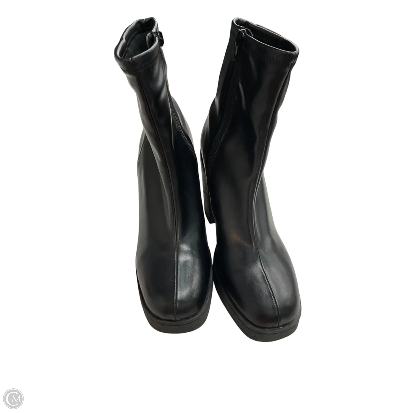 Boots Ankle Heels By Madden Girl In Black, Size: 9.5