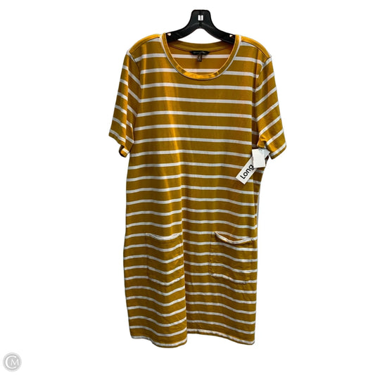 Dress Casual Midi By Banana Republic In Yellow, Size: Xl