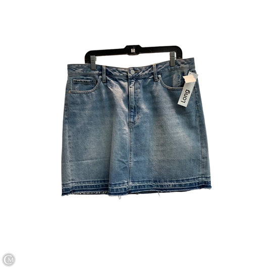 Skirt Midi By Banana Republic In Blue, Size: 14