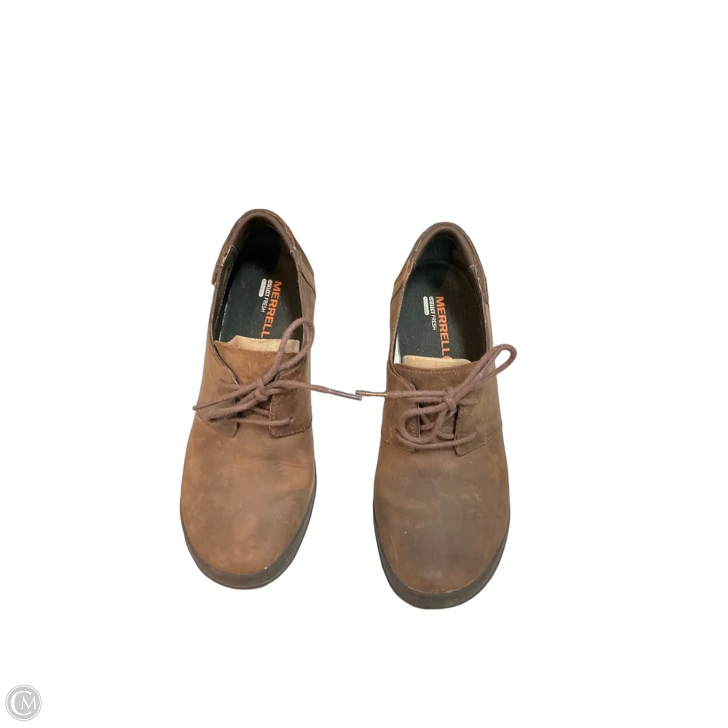 Shoes Heels Block By Merrell In Brown, Size: 7.5
