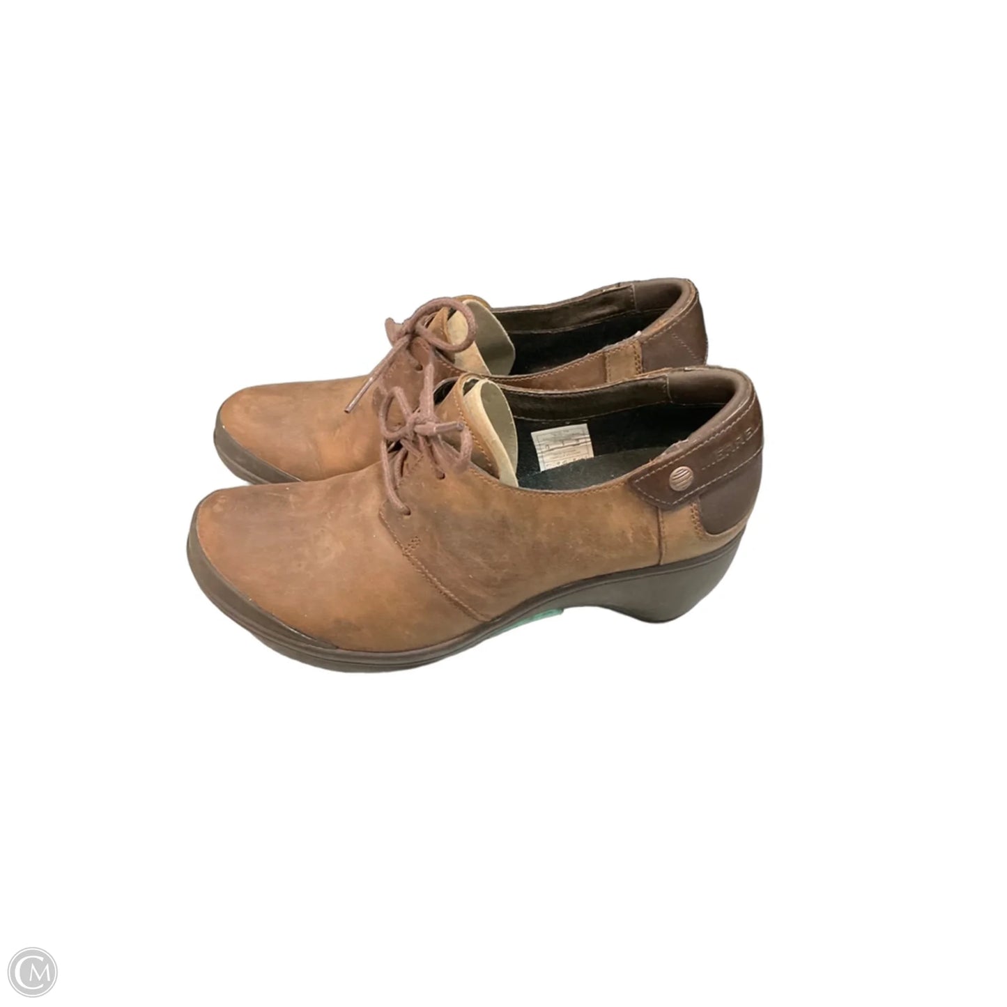 Shoes Heels Block By Merrell In Brown, Size: 7.5