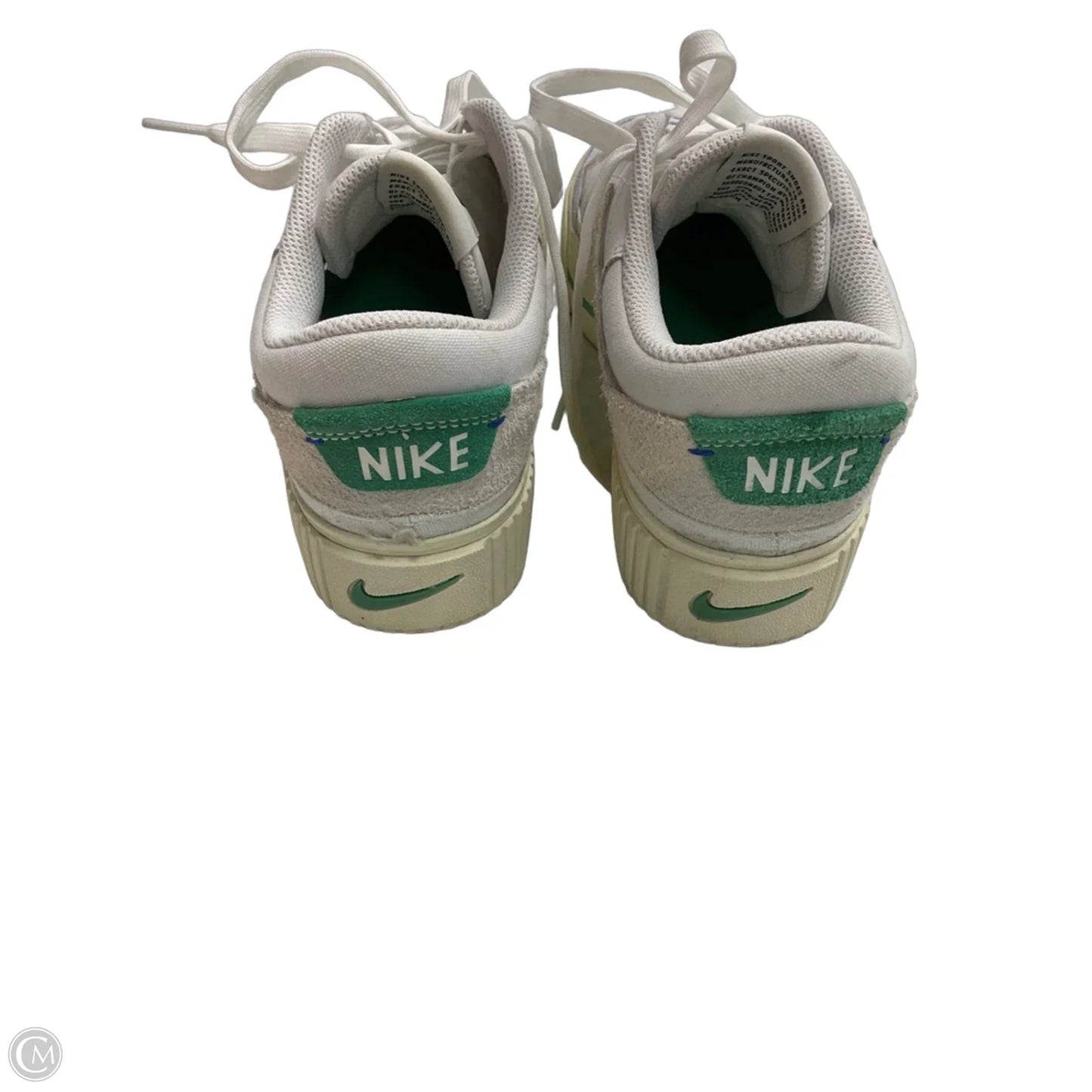 Shoes Athletic By Nike In White, Size: 8