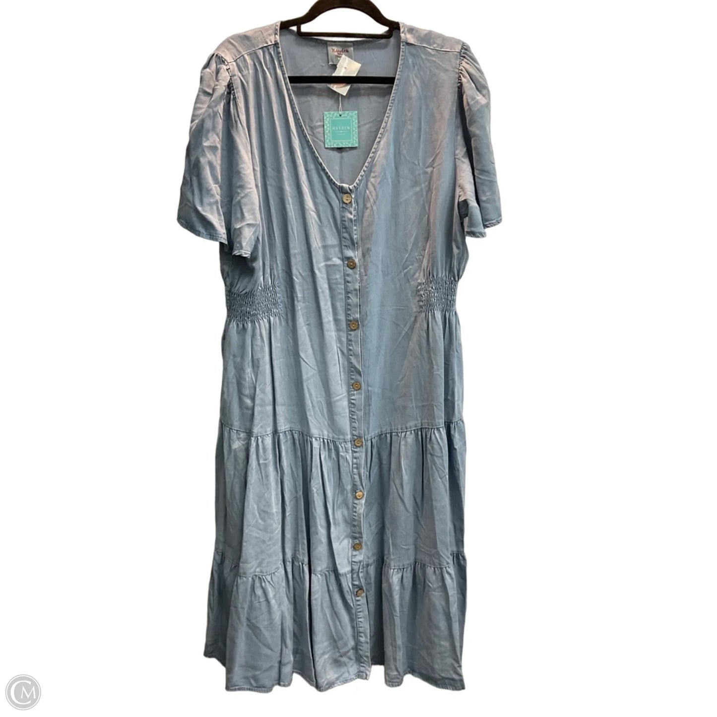 Dress Casual Maxi By Hayden Harnett In Blue, Size: 1x
