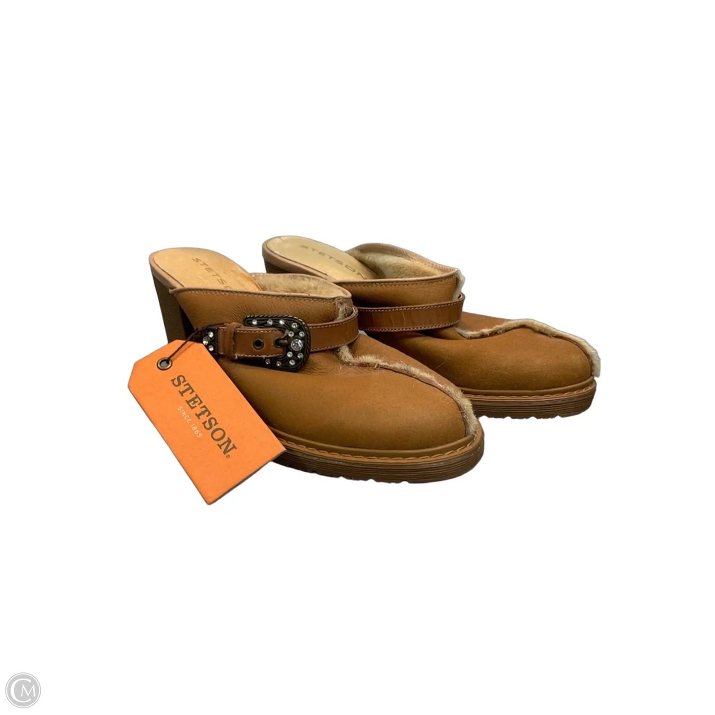 Shoes Heels Block By Clothes Mentor In Tan, Size: 7