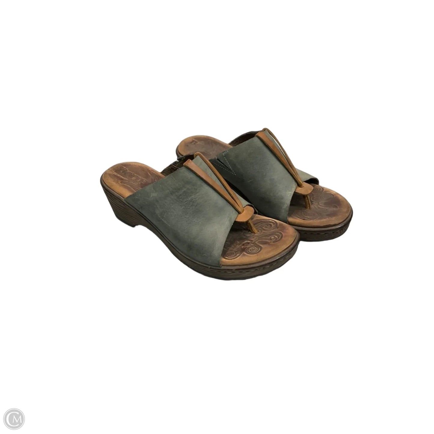 Sandals Heels Block By Born In Aqua, Size: 6.5
