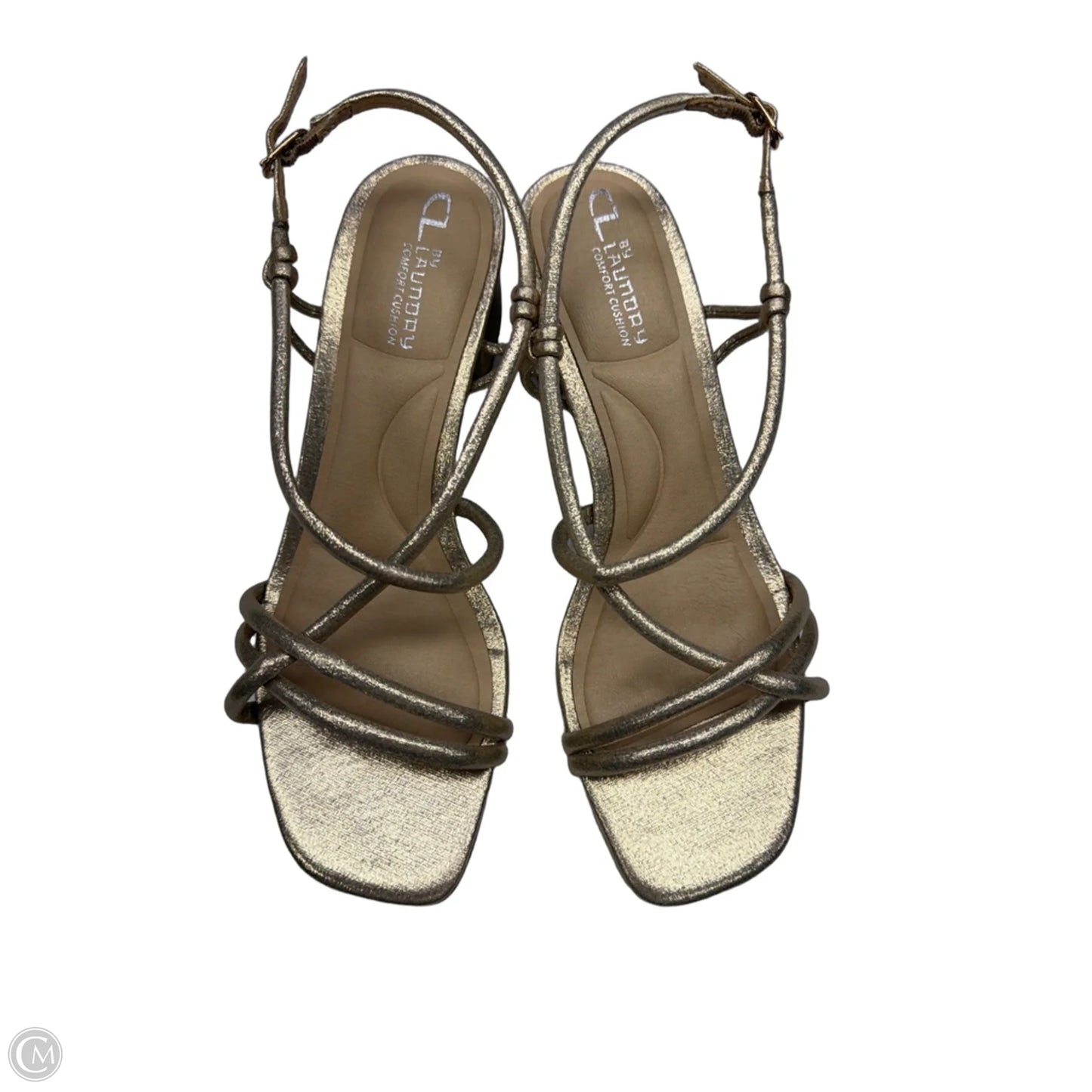 Sandals Heels Block By Chinese Laundry In Rose Gold, Size: 8