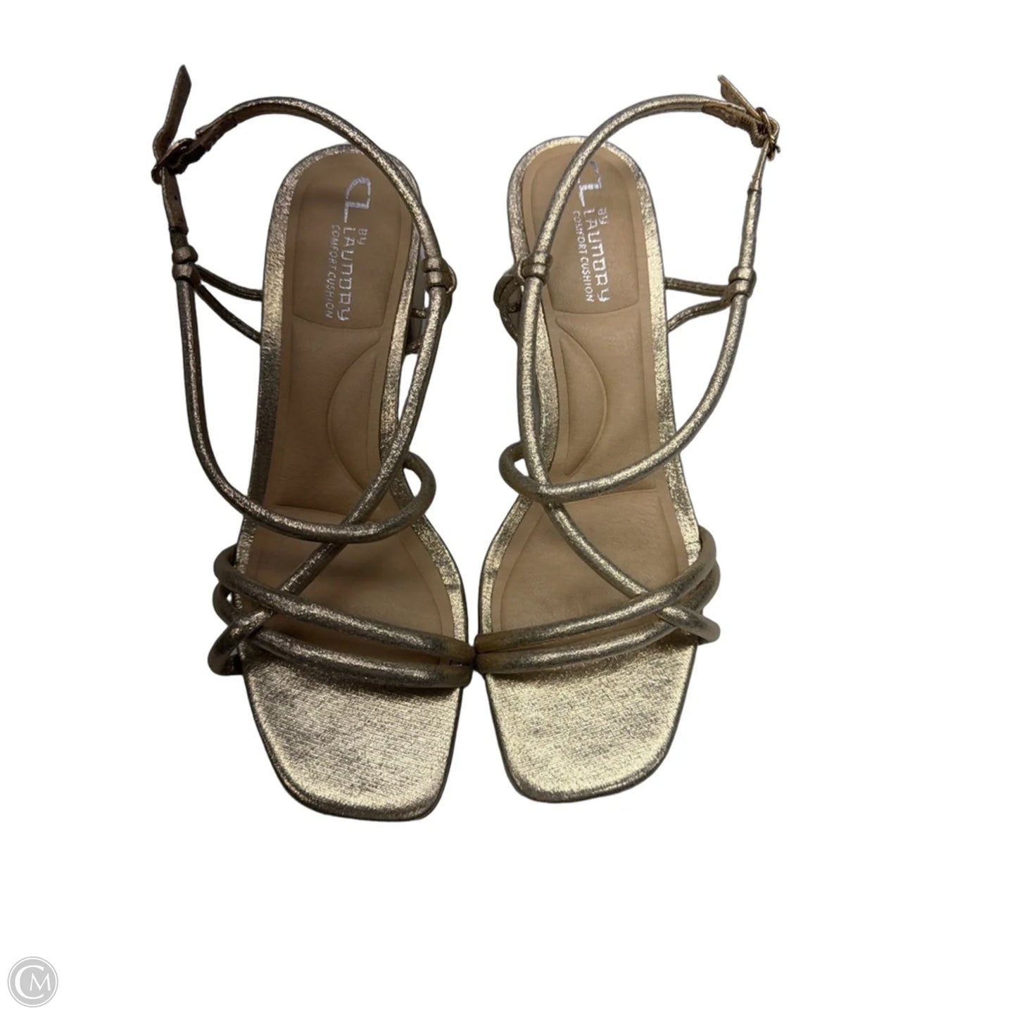 Sandals Heels Block By Chinese Laundry In Rose Gold, Size: 7.5