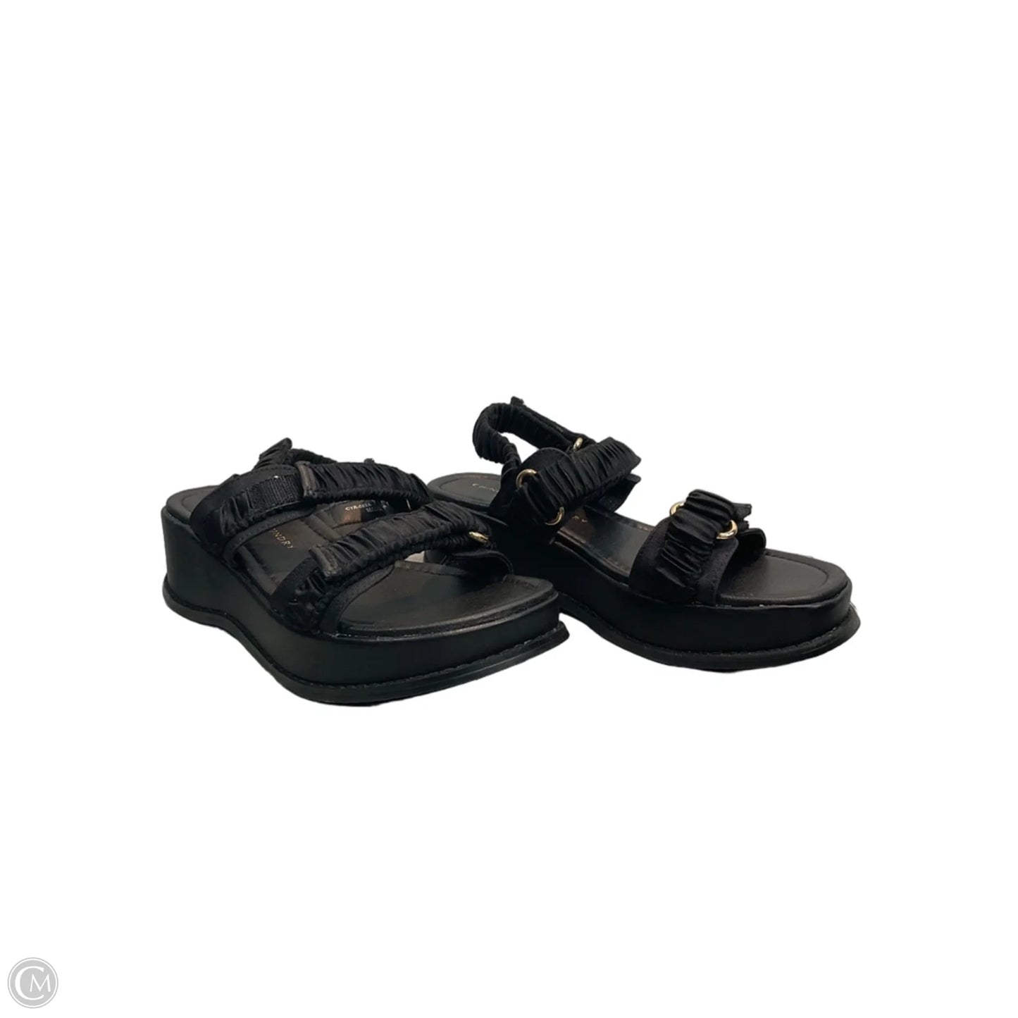 Sandals Heels Block By Chinese Laundry In Black, Size: 7.5