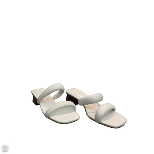 Sandals Heels Block By Chinese Laundry In White, Size: 8.5