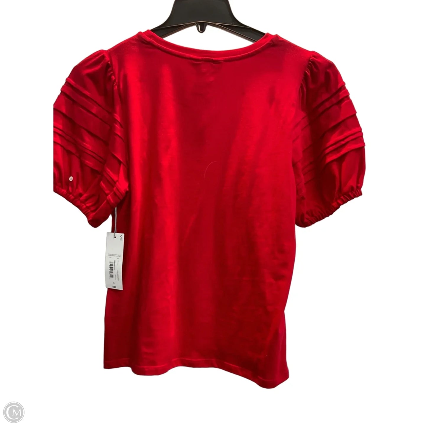 Top Short Sleeve By Liz Claiborne In Red, Size: S