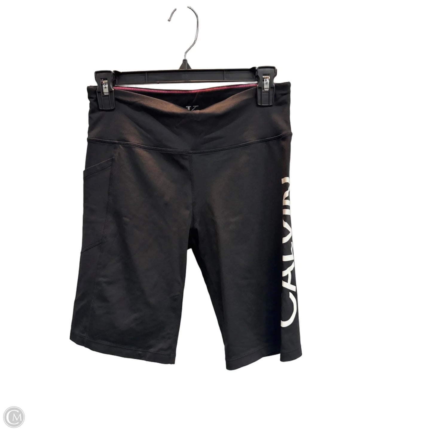 Athletic Shorts By Calvin Klein In Black, Size: M