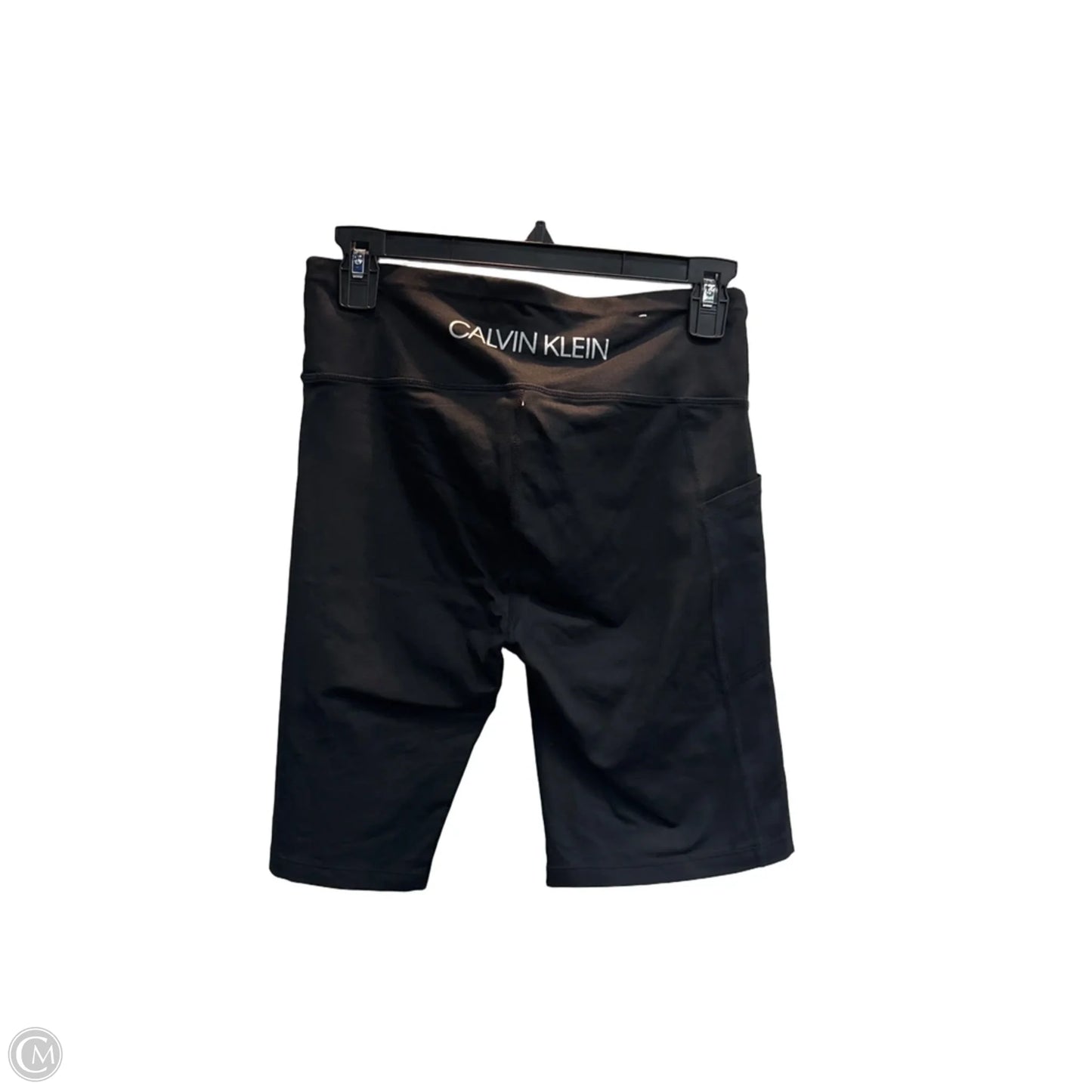 Athletic Shorts By Calvin Klein In Black, Size: M