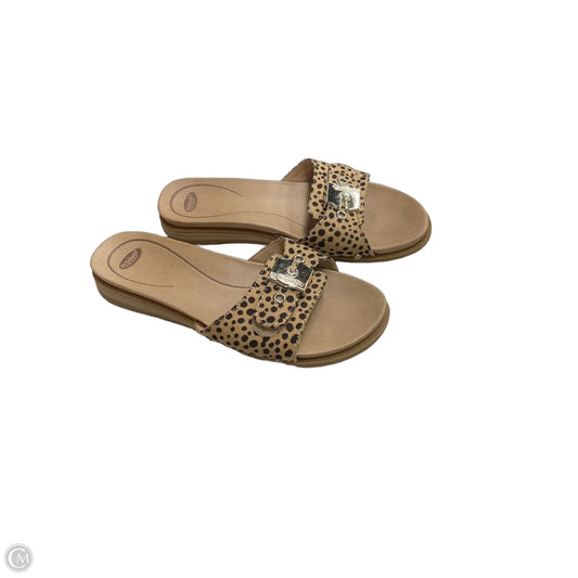 Sandals Flats By Dr Scholls In Animal Print, Size: 6