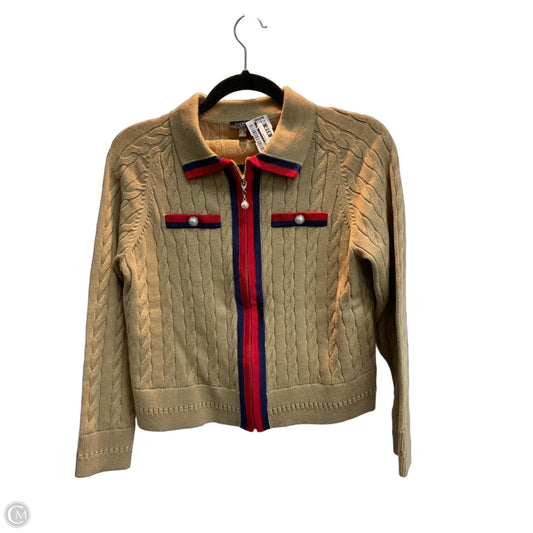 Sweater Cardigan By Talbots In Tan, Size: Sp