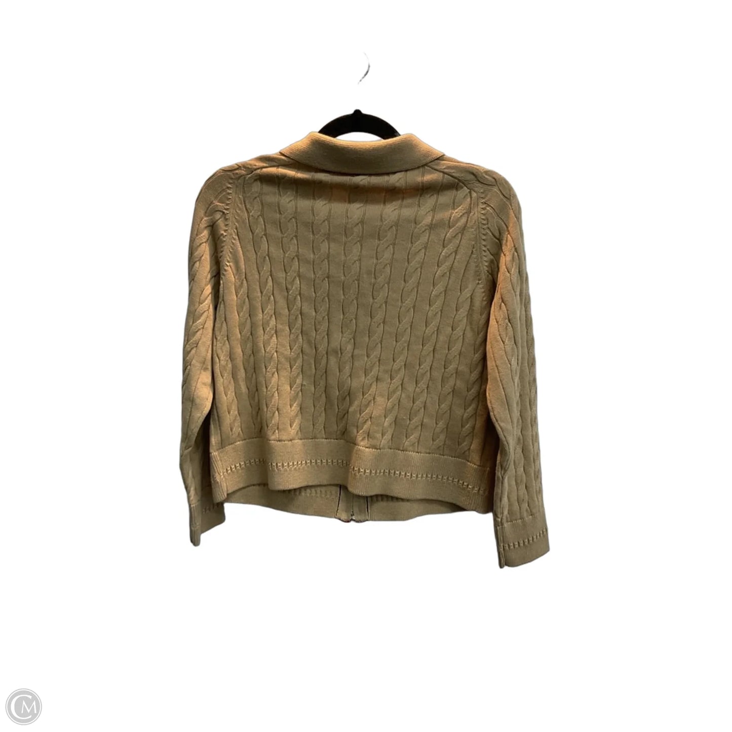 Sweater Cardigan By Talbots In Tan, Size: Sp