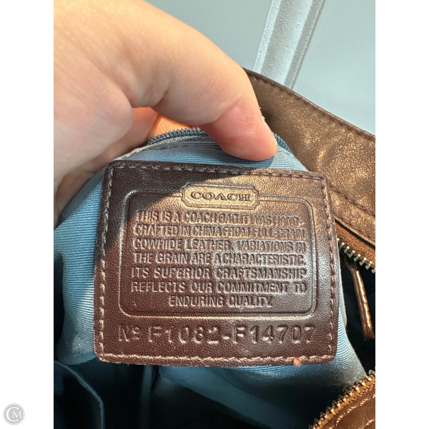 Handbag Designer By Coach, Size: Medium