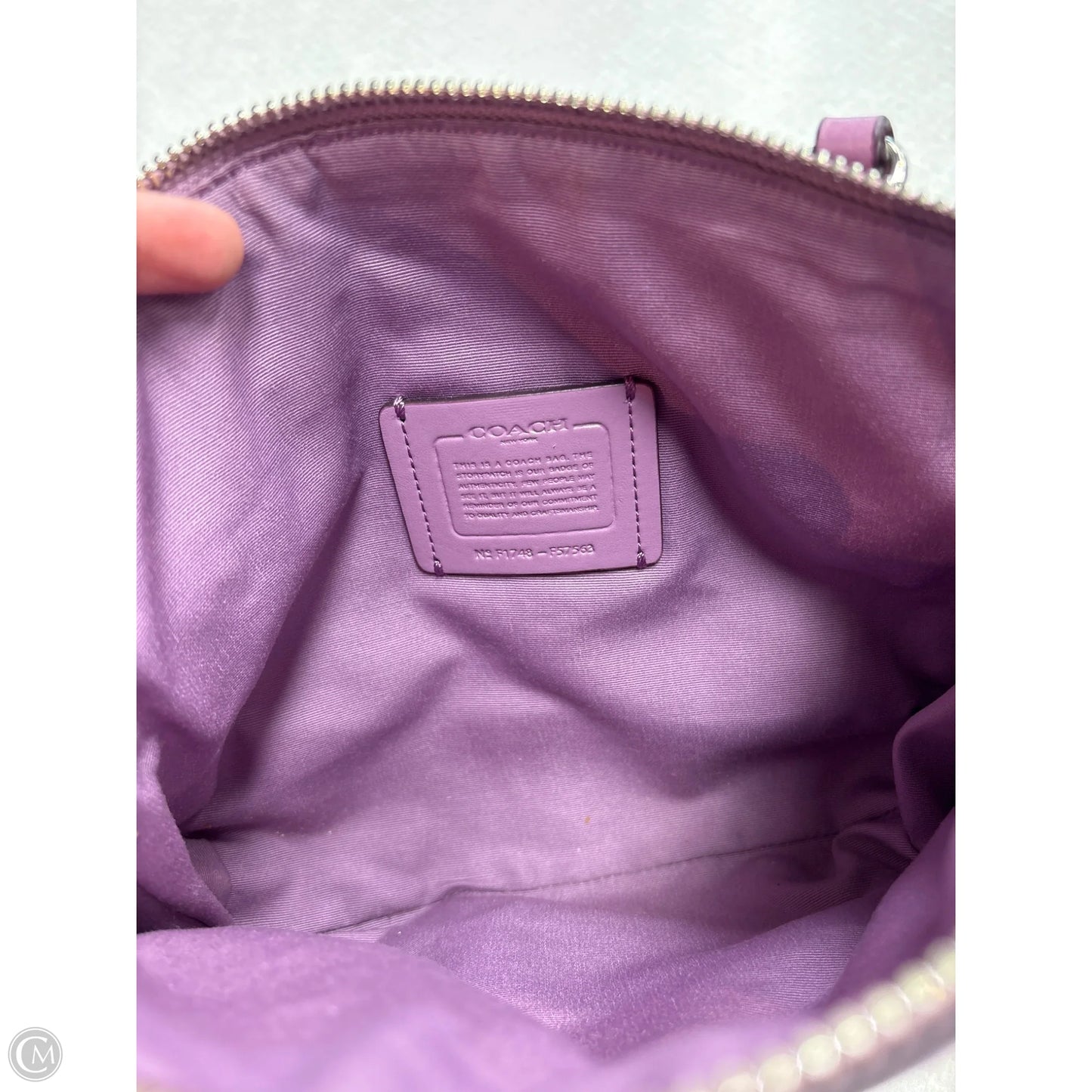 Handbag Designer By Coach, Size: Medium