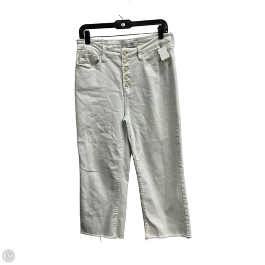 Jeans Cropped By Judy Blue In White, Size: 12