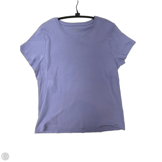 Top Short Sleeve Basic By Dkny In Purple, Size: Xxl