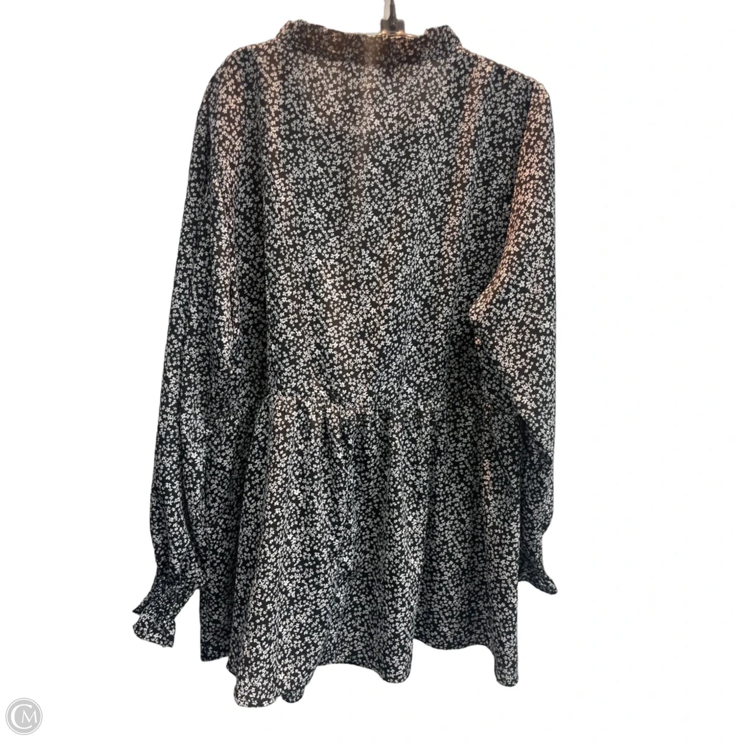 Blouse Long Sleeve By Bloomchic In Black, Size: Xxl