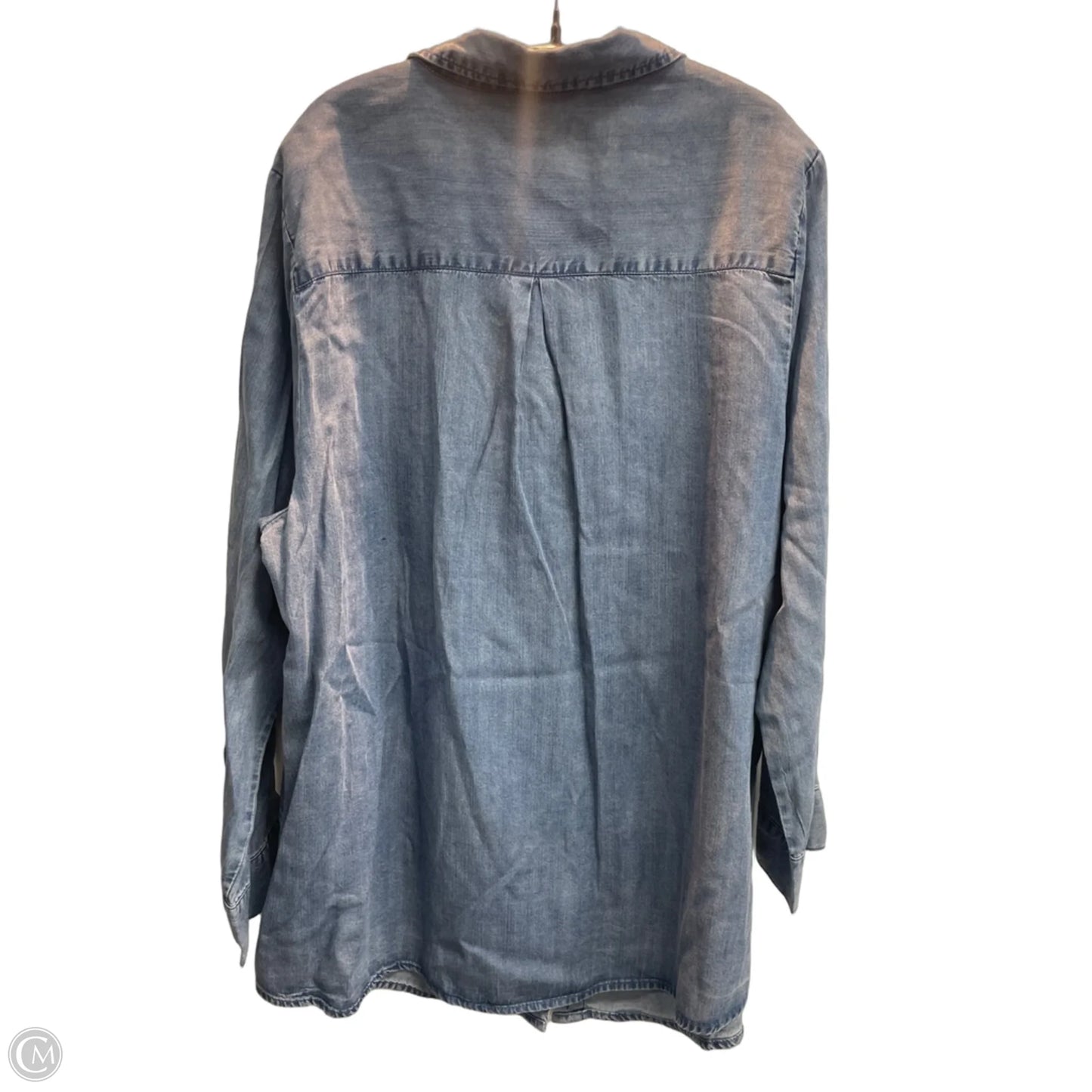 Top Long Sleeve By Velvet Heart In Blue, Size: 1x