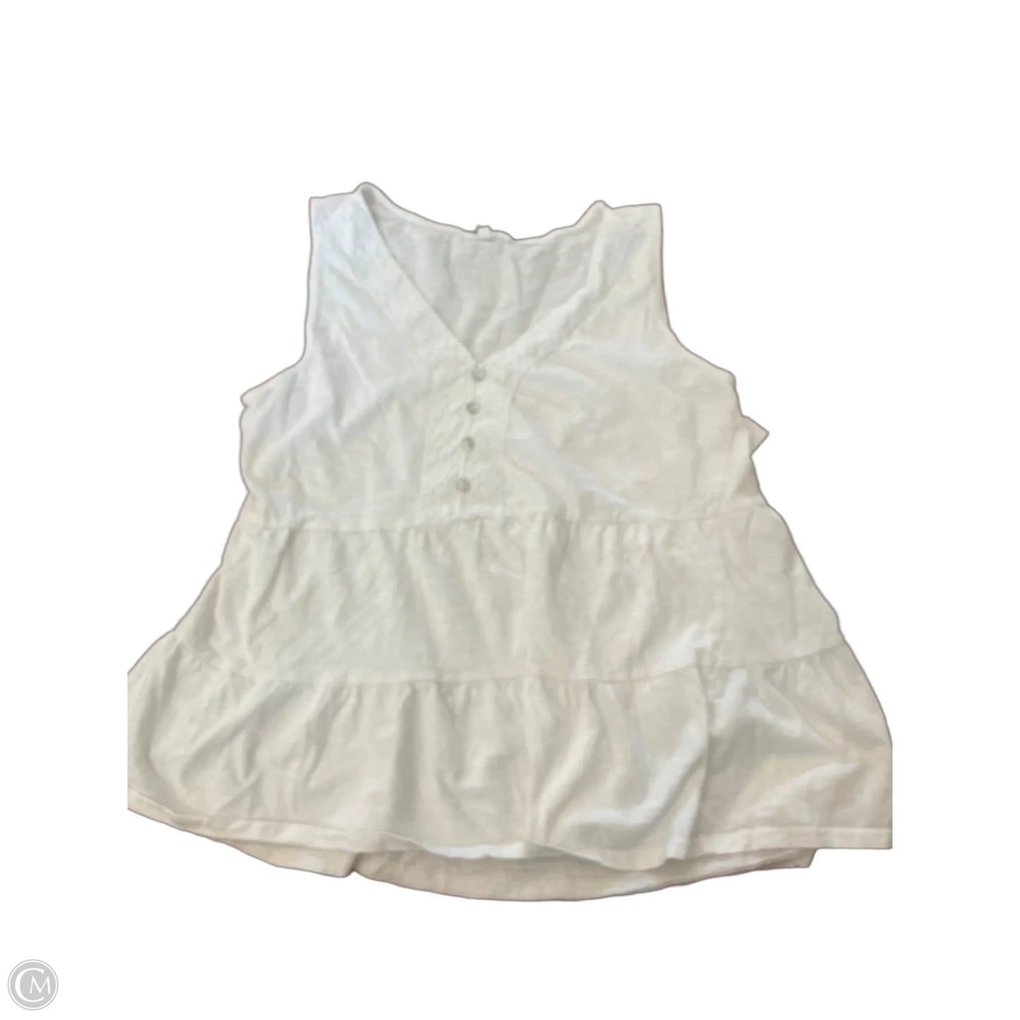 Top Sleeveless By Maurices In White, Size: S