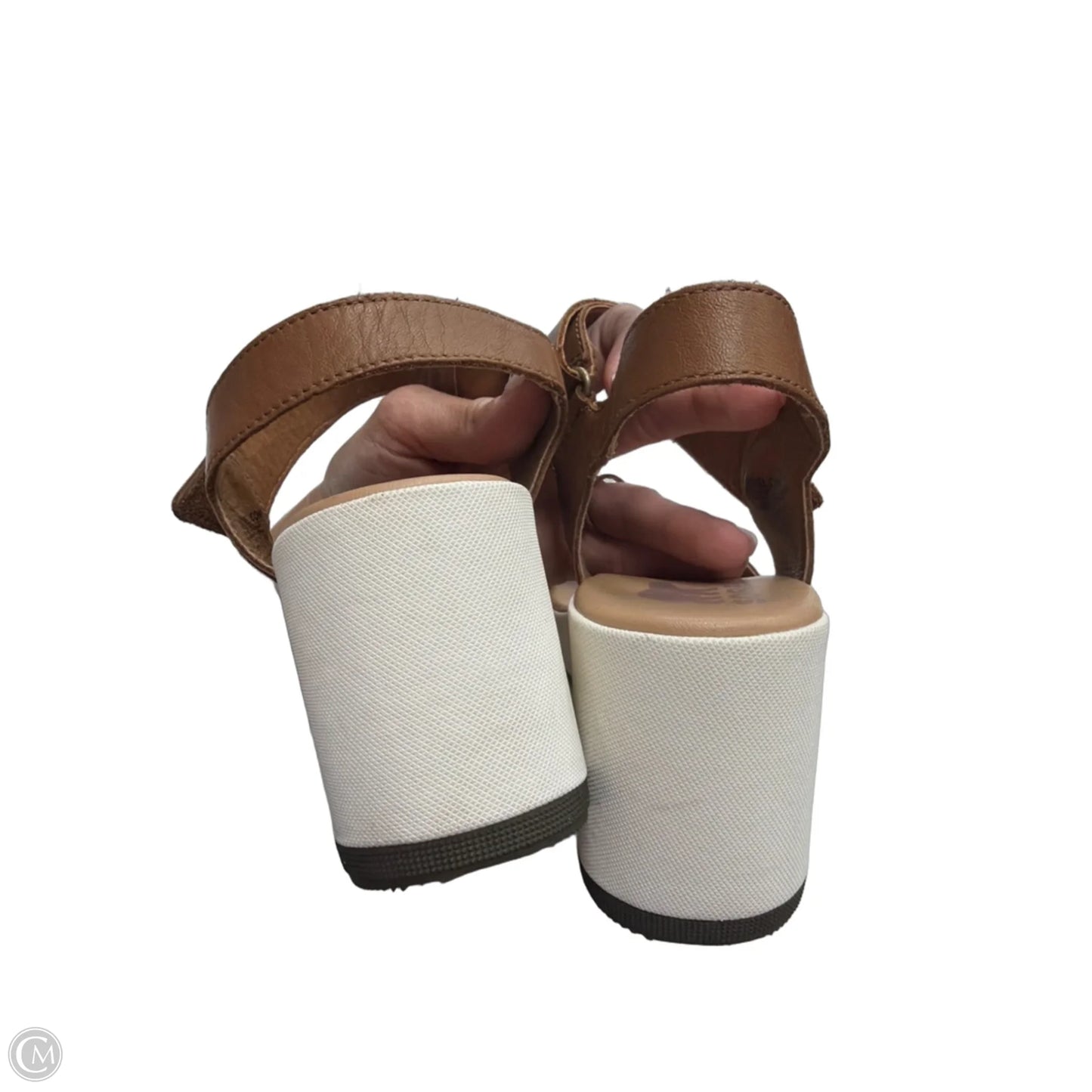 Sandals Heels Wedge By Sorel In Tan, Size: 9