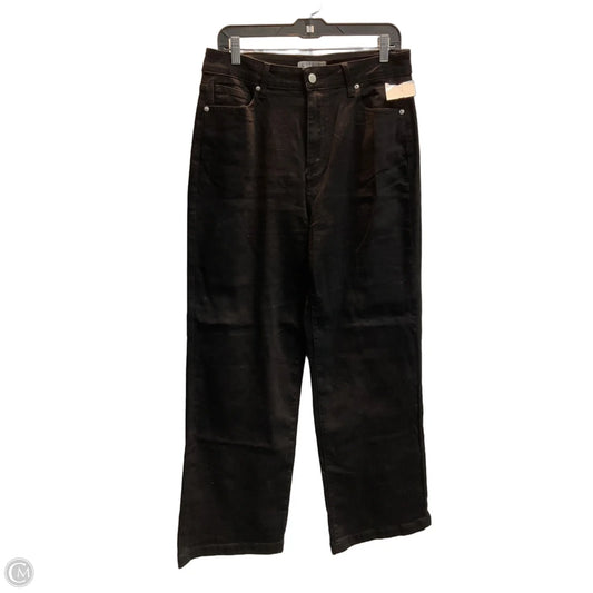 Jeans Wide Leg By Clothes Mentor In Black, Size: 14